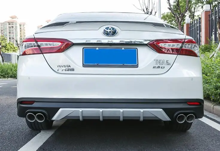 Для 18 Camry ABS защита выхлопного отверстия заднего бампера для- Toyota Camry набор бампер задняя Передняя Лопата задний спойлер