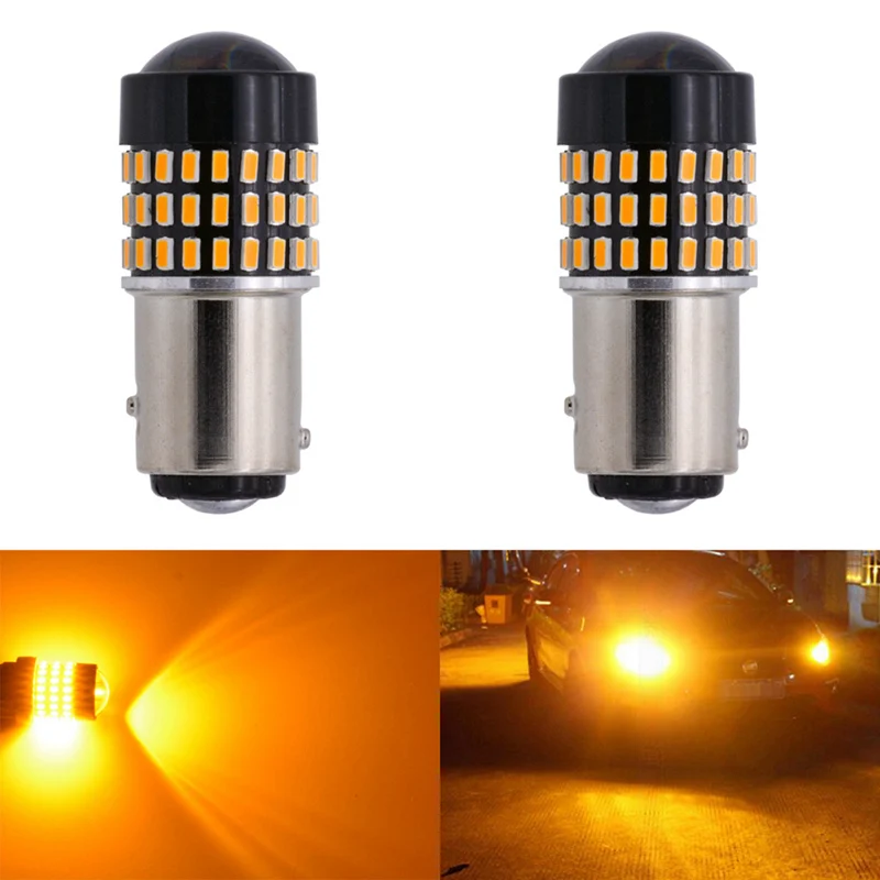 Katur 2x S25 1157 BAY15D P21/5 Вт желтый светодиодный автомобильный сменный светильник лампа