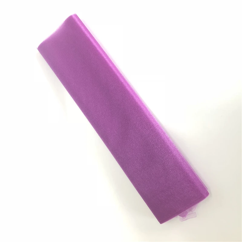 Violet 48 см 10 м Mariage пряжа Тюль рулон прозрачной органзы ткань день рождения, мероприятие, вечеринка принадлежности для украшения свадьбы Baby Shower - Цвет: Violet