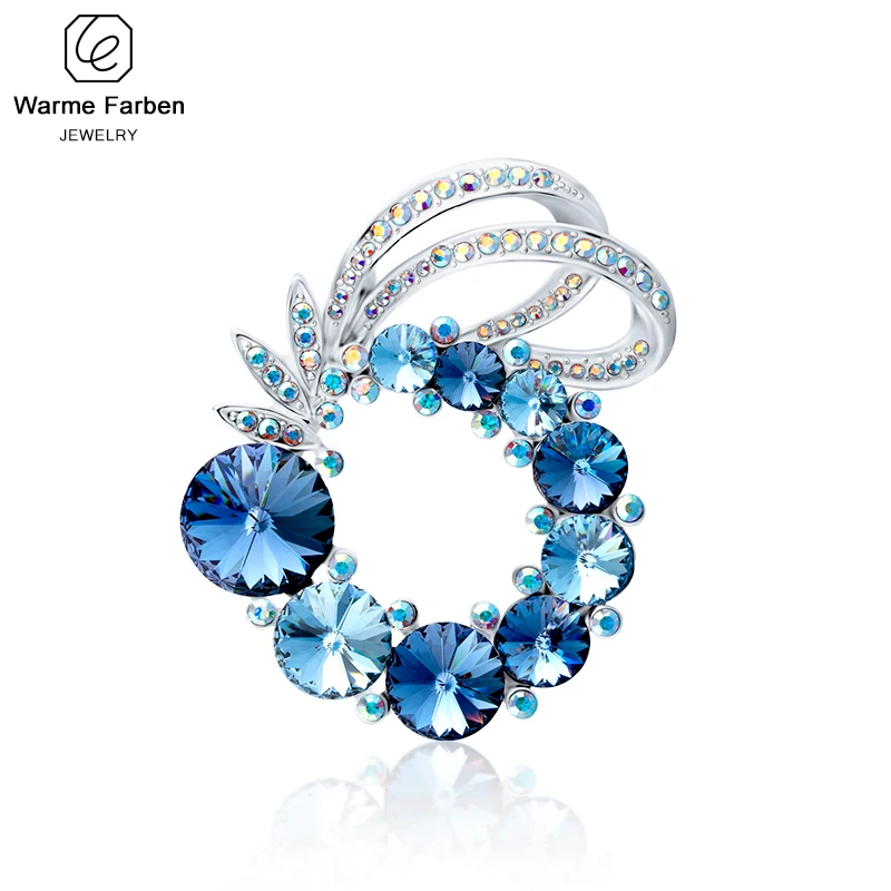 Украшенный кристаллами Swarovski Роскошный Блестящий горный хрусталь
