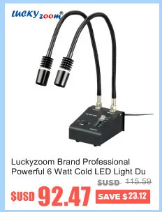 Luckyzoom бренд Профессиональный LZ-56A Микроскоп Круг освещения лампы 56 шт. Круглый кольцо светодиодные 12000lux большой