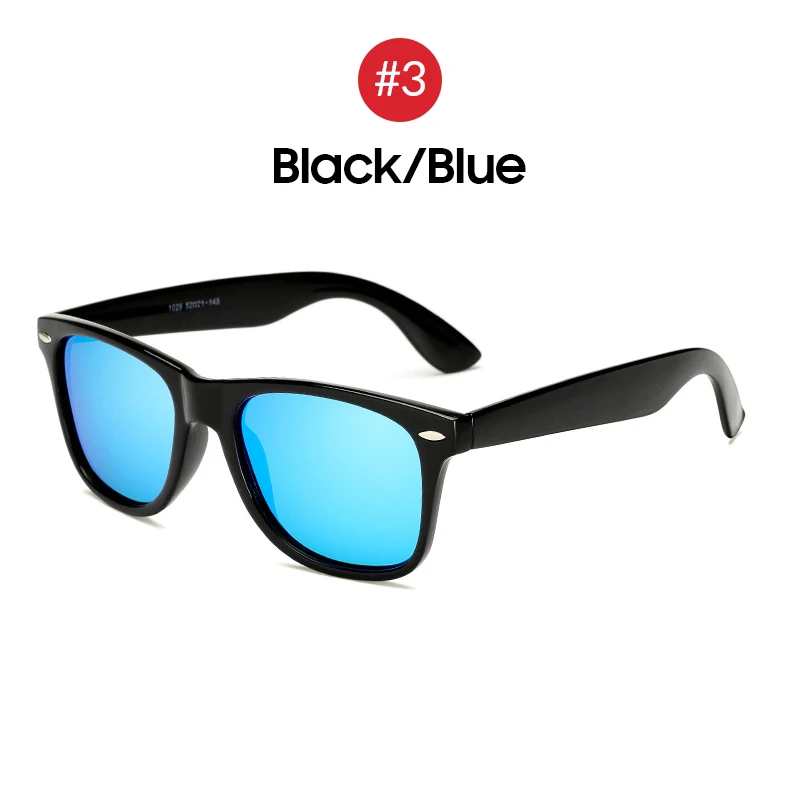 3 Black Blue VIVIBEE, Классические солнцезащитные очки, мужские, поляризационные,, женские, синие линзы, поляризационные, для ночного вождения, поляризационные, солнцезащитные очки для женщин, для вождения - Цвет линз: 3 Black Blue