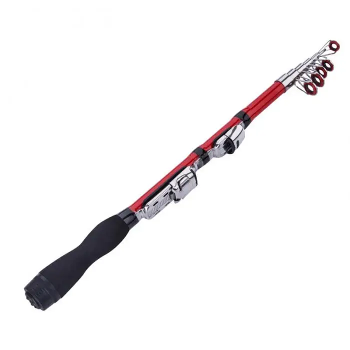 Portable Telescopic Fishing Pole Small Size Hard Fishing Rod for Sea Lake JT-Drop Ship