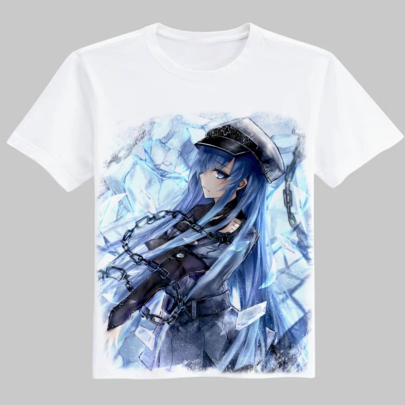 Футболка аниме Akame ga KILL косплей футболка с коротким рукавом Tatsumi дышащие топы