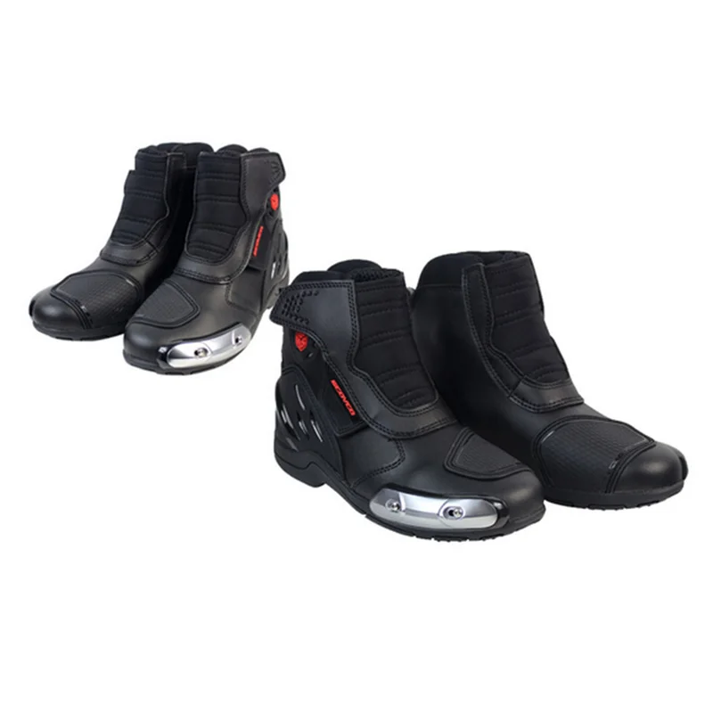 

SCOYCO Motorcycle Riding Boots Microfiber Leather Motocross Off-Road Racing Ankle Boots Street Riding Shoes Protective Gear