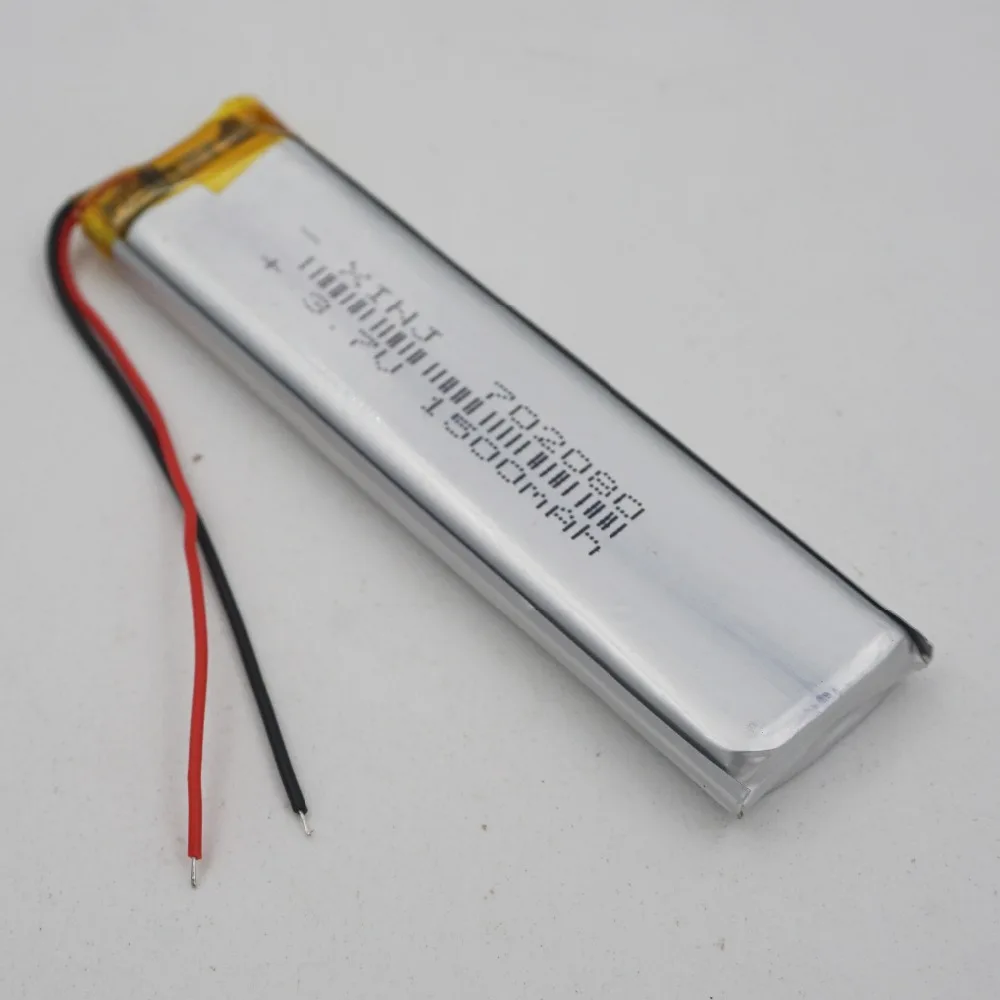XINJ 3,7 V 1500 mAh литий-полимерная перезаряжаемая литий-полимерная батарея li-po литий-ионная 702080 для gps электронная книга камера MP4 Вождение рекордер планшетный ПК