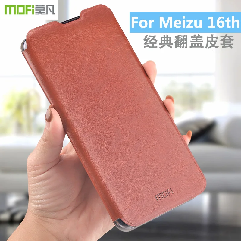 Для Meizu 16th MOFi Rui серии Luxury Флип кожаный чехол для Meizu 16th телефон Защитный чехол