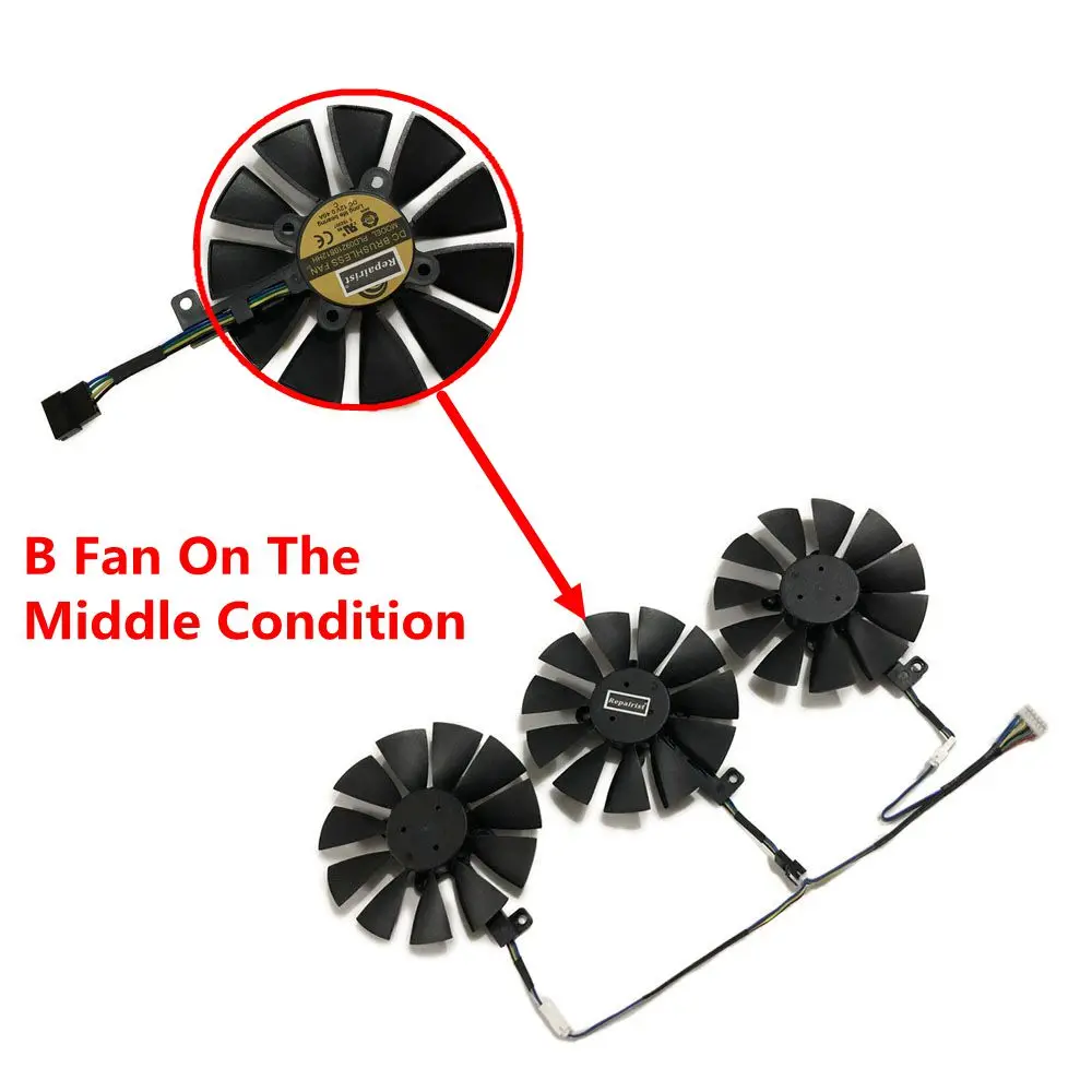 86 мм (90 мм) PLD09210S12HH ROG STRIX RX 580/VEGA64/480 охлаждающий вентилятор GPU для ASUS RX580 RX480/VEGA64 VGA