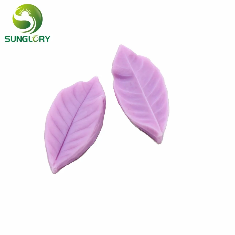 Силиконовая форма для украшения торта в виде листьев цвет фиолетовый|mold for|silicone