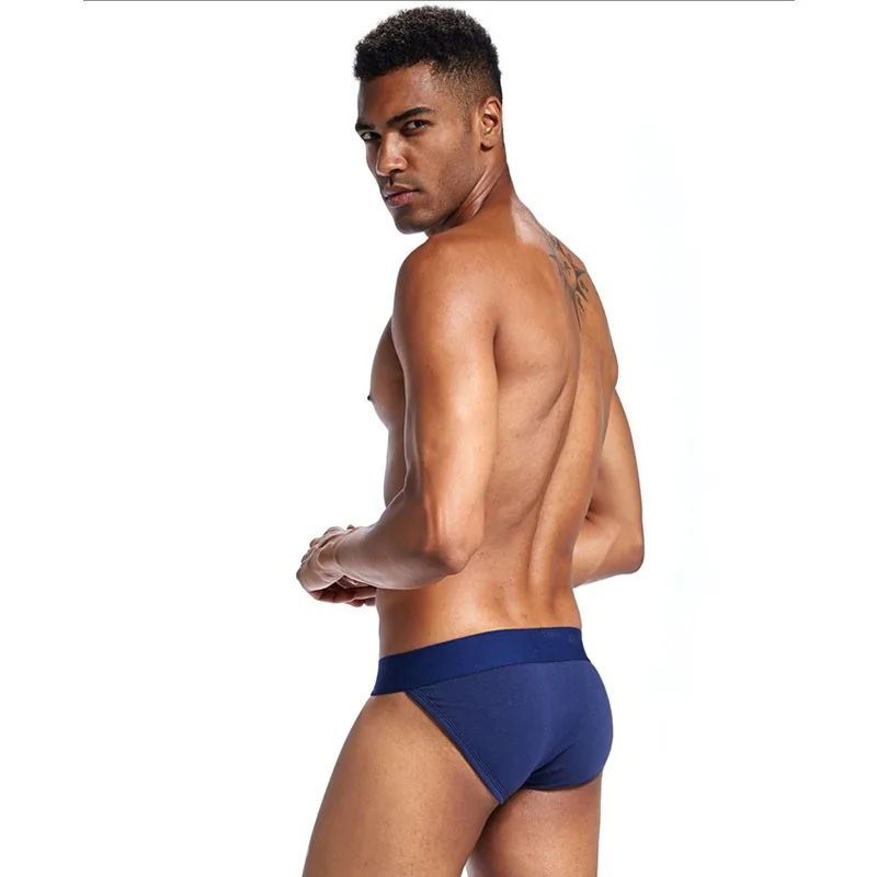 Мужские сексуальные u-выпуклые Трусы из хлопка и спандекса мужское нижнее белье с