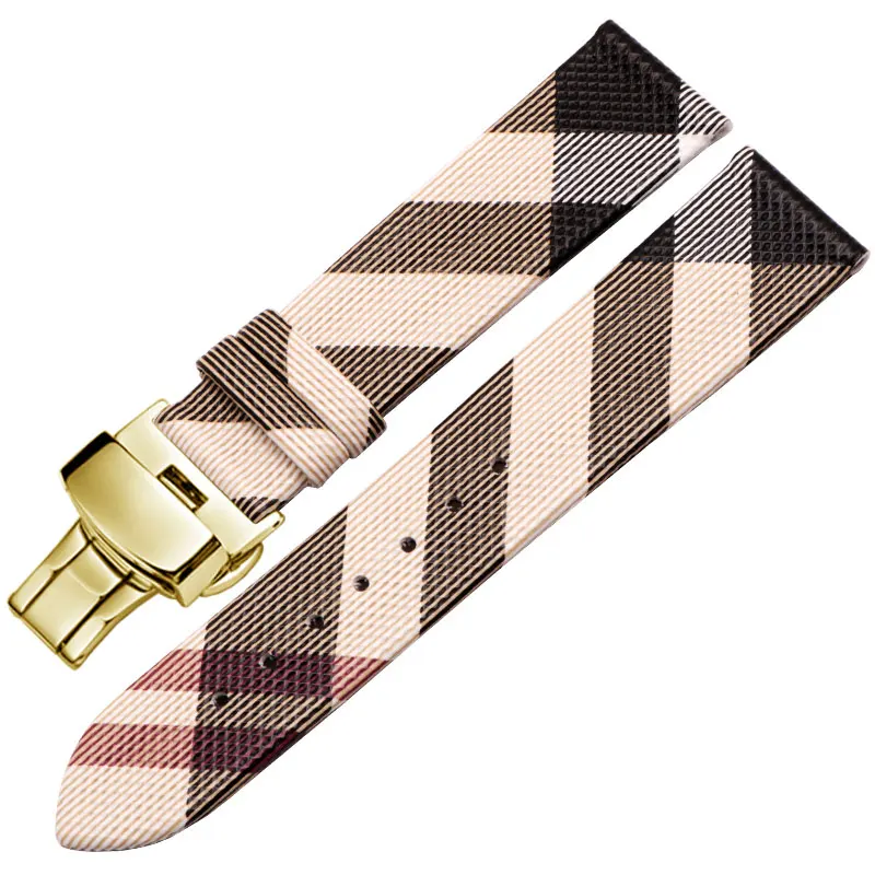 PU+Back cowhide Bracelet women watchband watch strap for BU1938 12 14 16 18 20mm 22mm wristwatches band watch belt