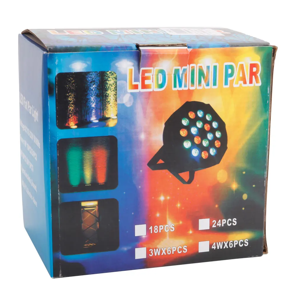 Сценическое светодиодное освещение 30 Вт 18 RGB DMX512 с автоматическим/голосовым