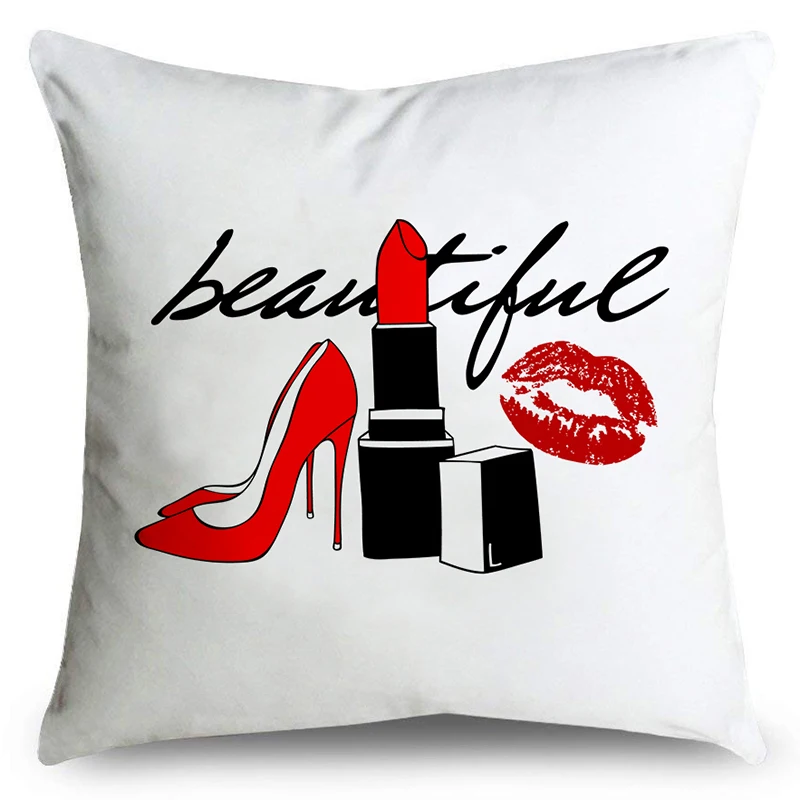 Модный мягкий чехол для подушки из полиэфирного волокна декоративная наволочка