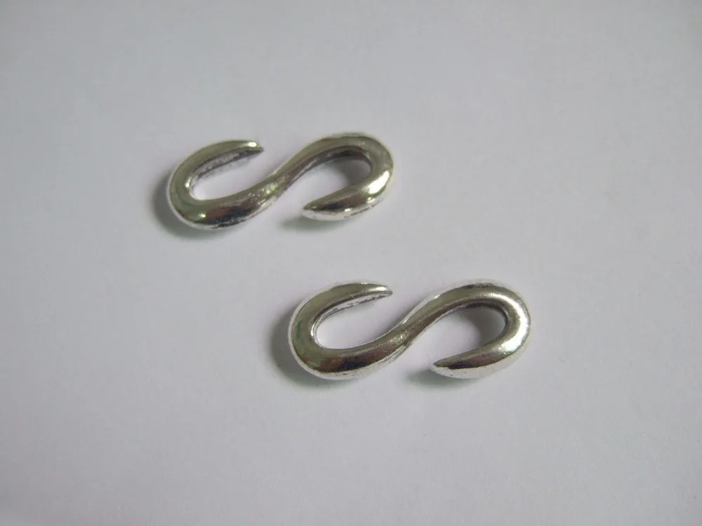 

10pcs Zinc S Hook Clasp For Bracelet Necklace Jewelry Craft Making 28x11mm