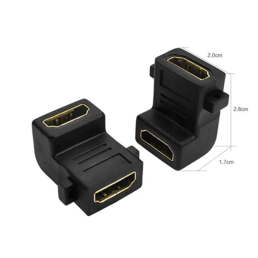 Высокое качество Новый HDMI Женский к угол 90 градусов настенная пластина разъем