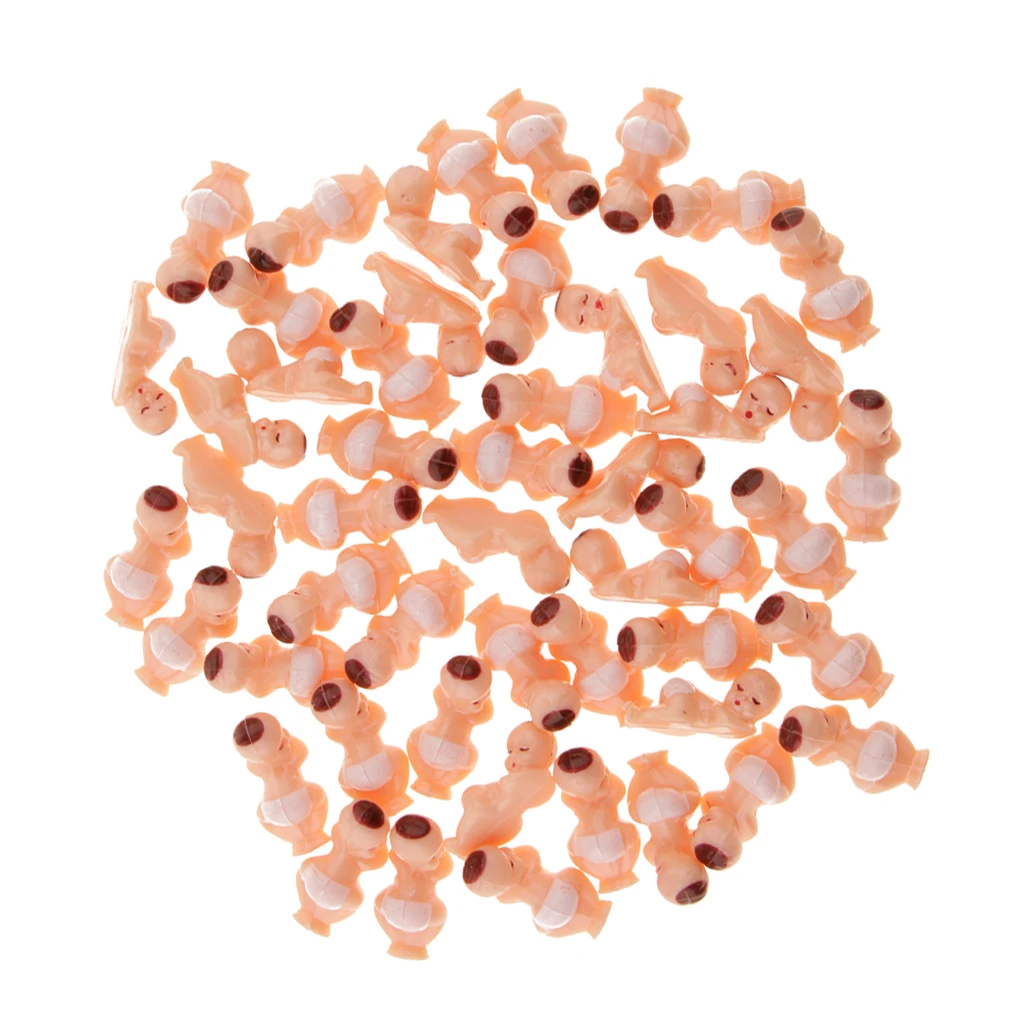 50 шт. милые мини куклы для новорожденных детей крещение душа Декор вечерние