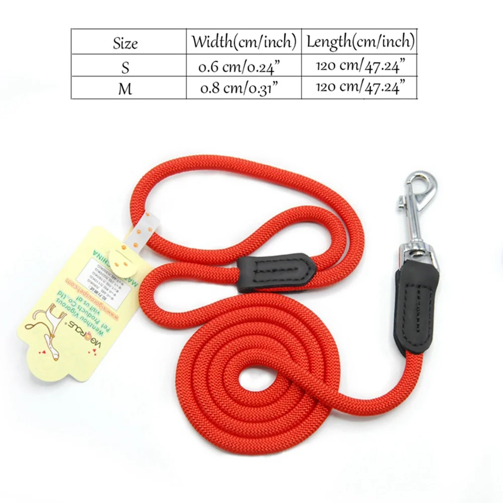Red YS0014 Нейлоновый Поводок для собаки веревка для собак кошек щенок твердый поводок для домашних животных для маленьких собак Регулируемая кошка собака-ошейник поводок жгут YS0015 - Цвет: Red YS0014