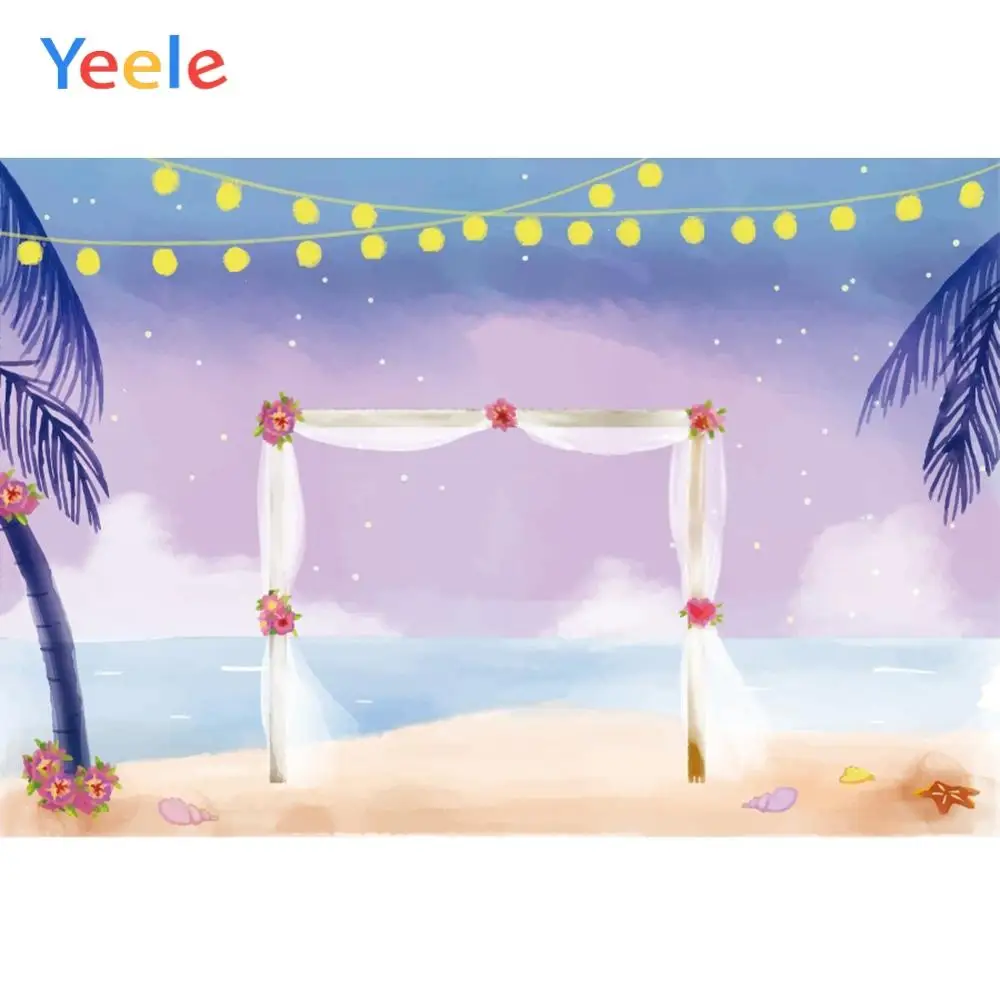Yeele Свадебный Фотофон для вечеринки цветочный марлевый романтический фон