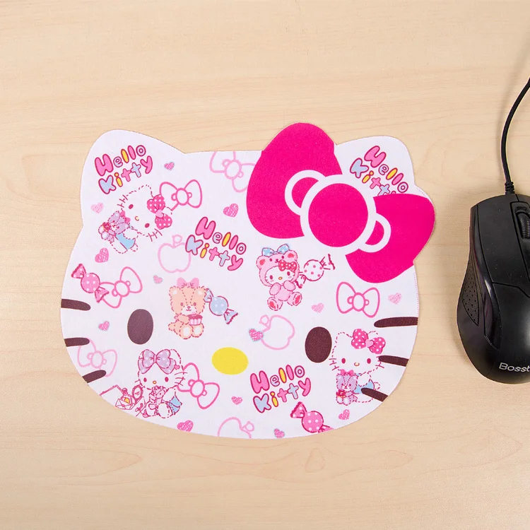 Вельветовый коврик для мыши Hello Kitty Doraemon Нескользящий Резиновый с героями