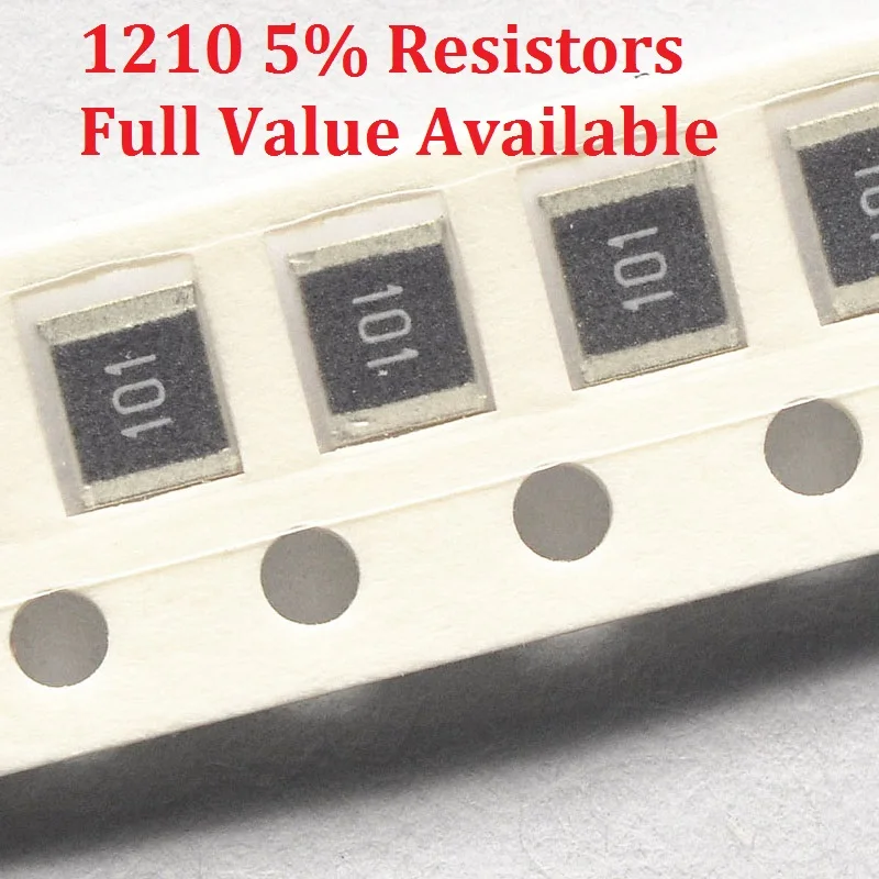 100 шт./лот SMD чип резистор 1210 300R/330R/360R/390R/430R 5% Сопротивление 300/330/360/390/430/Ом резисторы