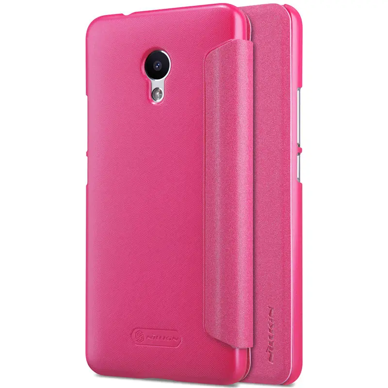 Кожаный чехол книжка для Meizu M5S оригинальный модный флип NILLKIN Sparkle из