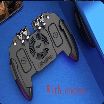 With cooler Для PUBG мобильный контроллер геймпад с охлаждающим вентилятором для iOS Android для samsung Galaxy L2 R2 операционный джойстик кулер - Цвет: With cooler