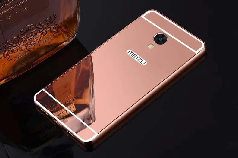Роскошный зеркальный алюминий чехол для Meizu MX3 MX4 металлический бампер Meilan Note 6