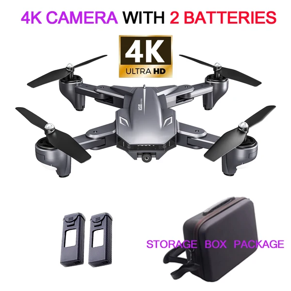 4K STORAGE BOX 2B Visuo XS816 Дрон 4 K с камерой HD вертолет WiFi FPV оптическое позиционирование потока Складная двойная камера селфи Дрон RC Квадрокоптер - Цвет: 4K STORAGE BOX 2B