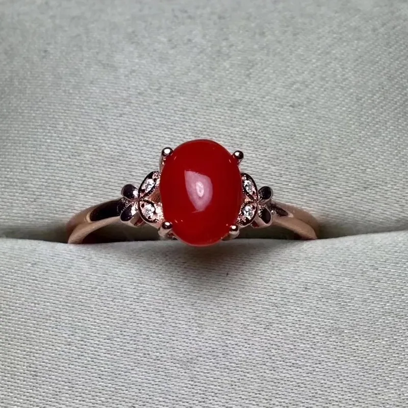 Женское кольцо из серебра 925 пробы 6 х8 мм|fine jewelry|gemstone jewelrygemstone rings silver |