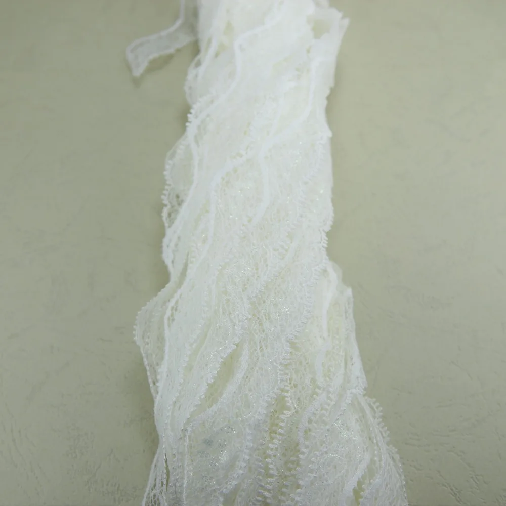 

Vs ivory NON-Elastic non-stretch Lace trim DIY sewing garment accessories 21mm width 118 yards CD0200027188