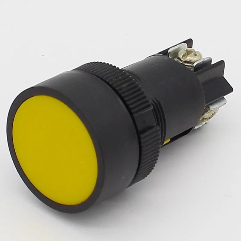 

6 шт., 22 мм, мгновенный кнопочный переключатель, красный, зеленый, синий, желтый, черный, белый, нормальный открытый + обычное закрытие