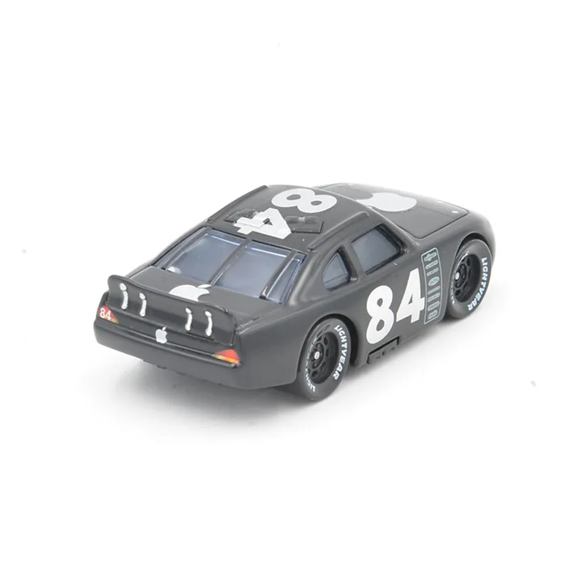 Disney Pixar Cars Lightning Mcqueen No.84 черное яблоко 1:55 литье под давлением металлическая