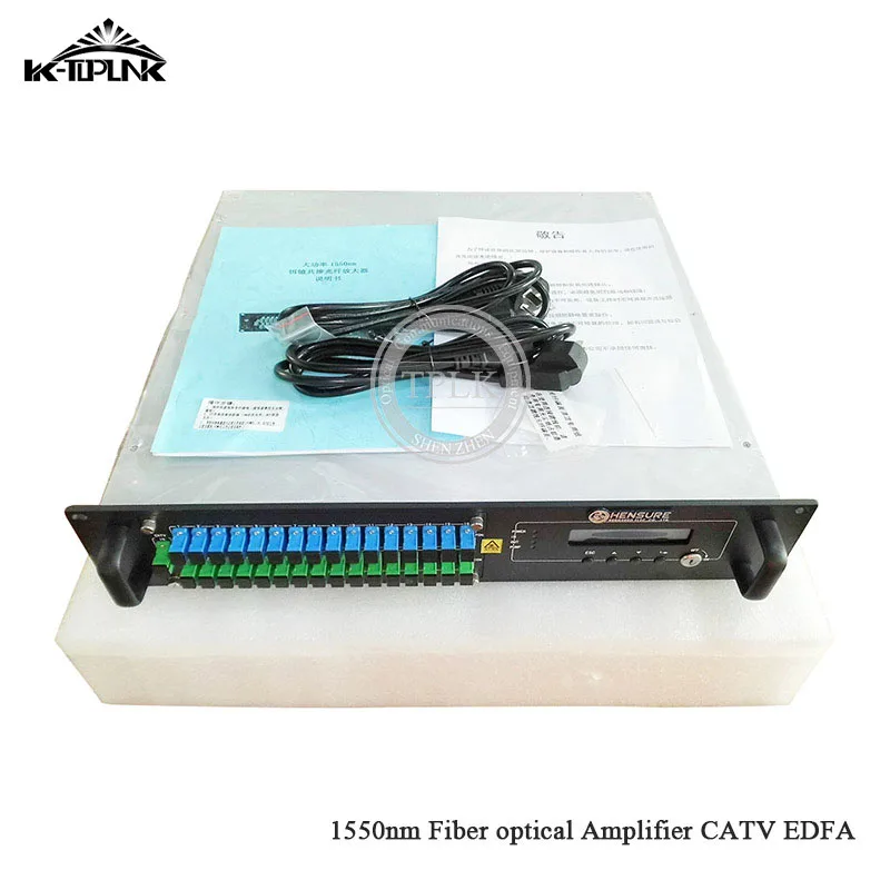 CATV EDFA Волоконно-оптический усилитель 1310/1490/1550 WDM 1550nm 2U/80 Вт 16 портов * 22dbm SC/APC SC/UPC