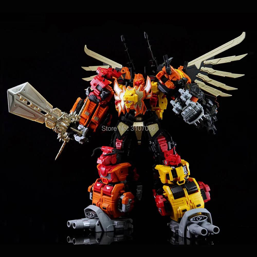 JinBao трансформация G1 MMC Predaking Feral Rex Predacons 6в1 негабаритных Обновление издание экшн-фигурка робот-игрушки