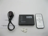 mini 5 port hdmi compatible switch 5x1 switcher 5 in 1 splitter hdmi compatible port for hdtv 1080p video with remote control