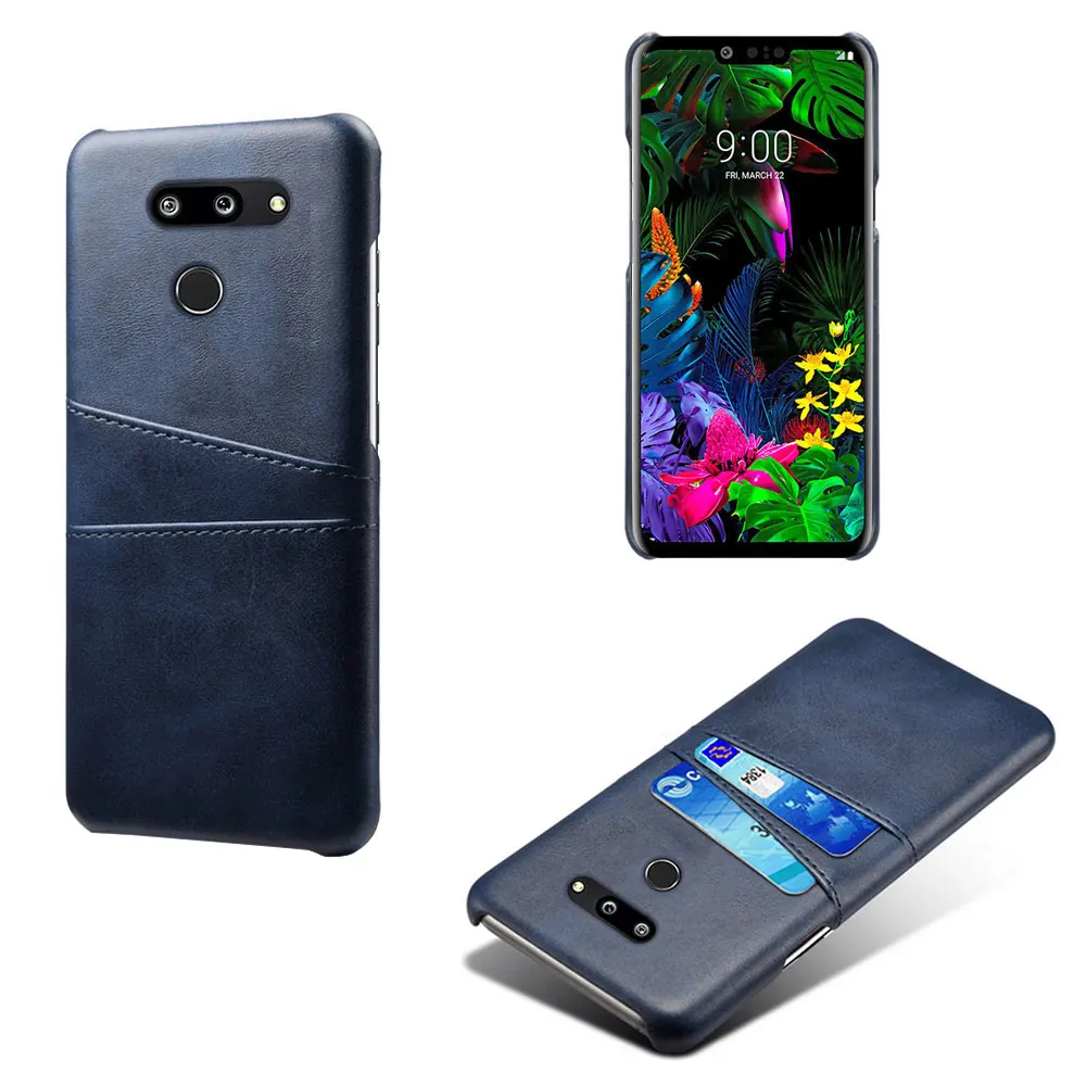 Обложка на заднюю панель из искусственной кожи чехол для телефона для LG G8 тонкий Q V50 K40 K20 Aristo2 бизнес-стиль карман для карт кошелек чехол для телефона тонкий корпус