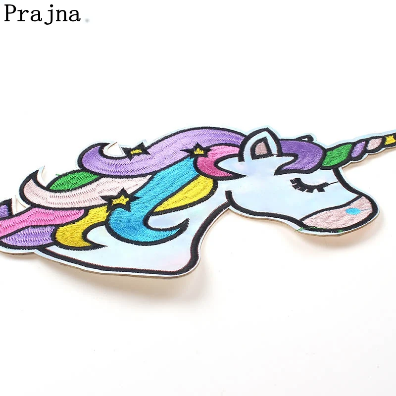 Праджня большой витраж нашивка единорога пришить патчи с героями мультфильмов