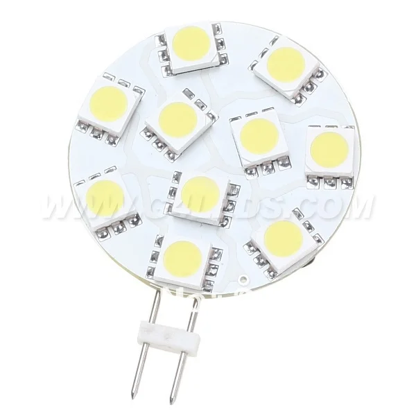 Затемнения G4 светодиодный супер яркий 10 SMD 5050 широкий светодиодный светильник, Вольт AC/DC10-30V 1,8 W 200-220LM белый теплый белый 10 шт./партия