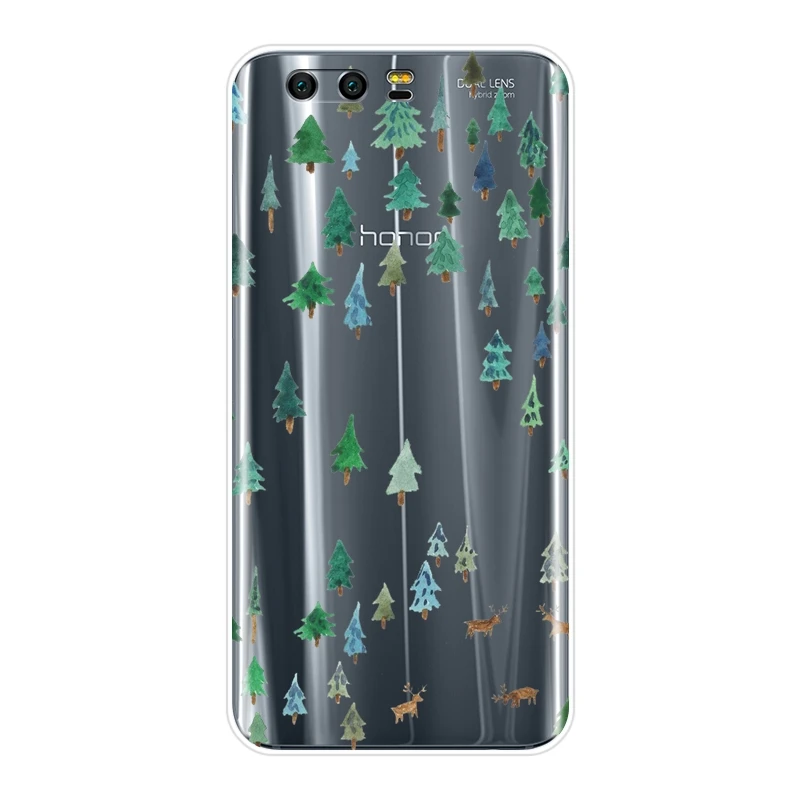 Мягкий силиконовый чехол накладка для Huawei Honor 7 7S 7X 7A 7C Pro 10 9 8 8X MAX с изображением
