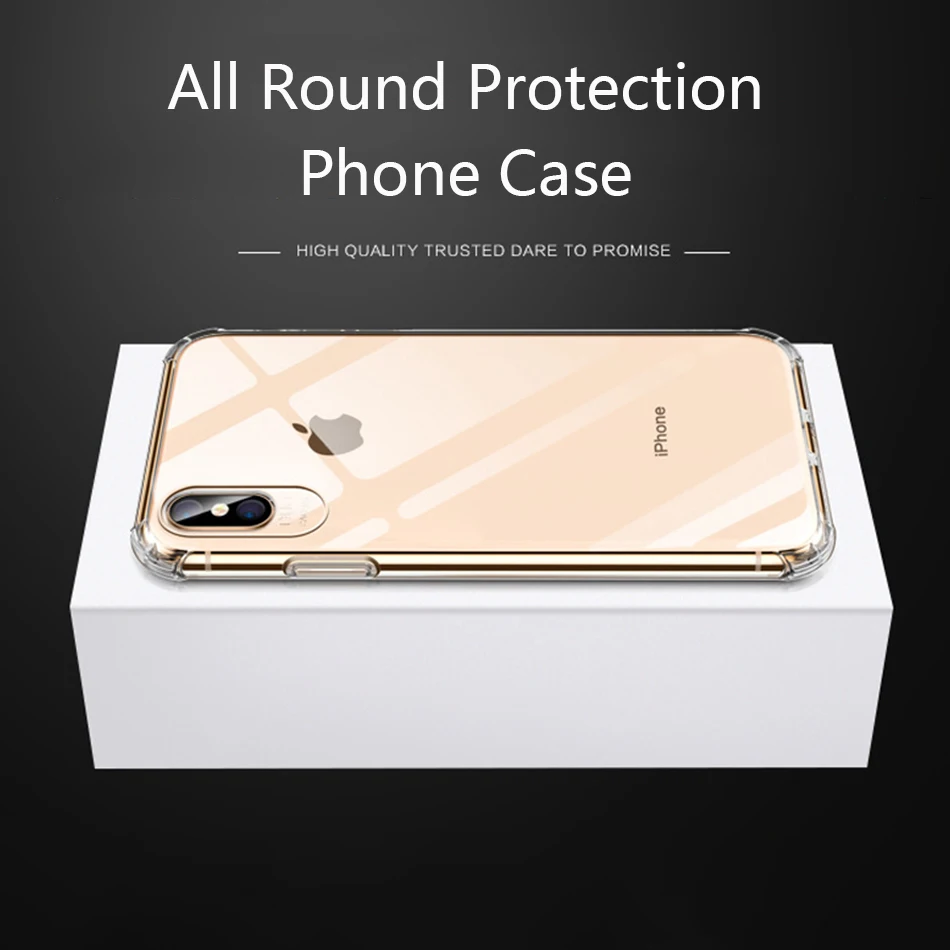 Case For Iphone XS Max Silicone Transparent Clear Soft Funda Coque Cover XR 6 7 8 Plus X Etui |
