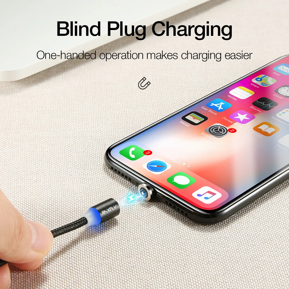 RAXFLY Магнитный зарядный кабель для iPhone X XS Max провод Магнит Micro usb type C samsung S9 S10|Кабели
