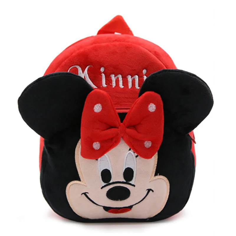 Minnie Детский плюшевый рюкзак, Мультяшные сумки, детские школьные сумки, милый детский школьный рюкзак для детского сада, подарок для девочек - Цвет: Minnie
