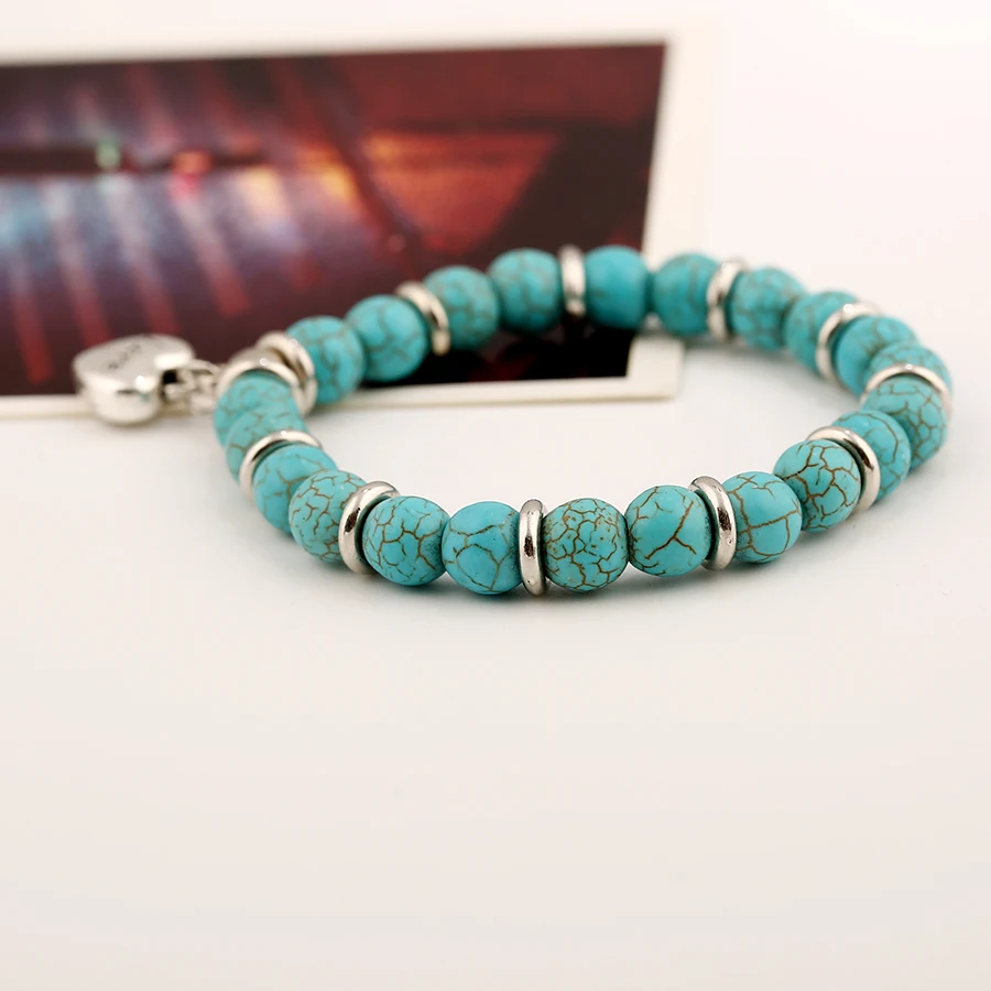 Женский браслет с бусинами и сердечками в богемном стиле|bracelets for|charm braceletcharm bracelets