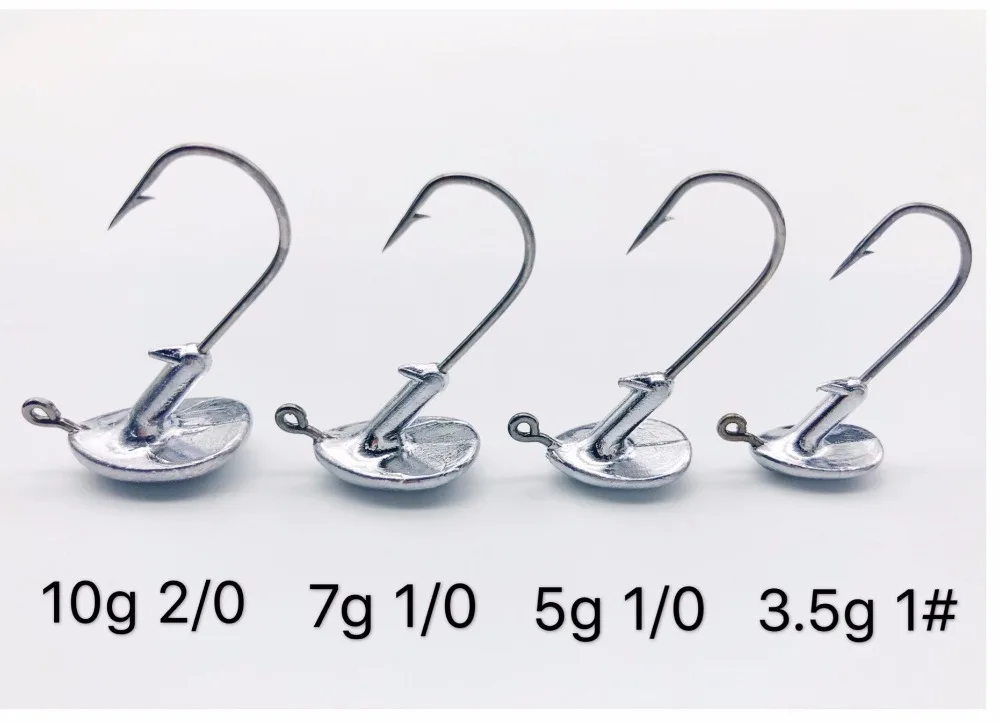 Кровяная паза прочность рыболовный крючок Roly-poly Jig Head Hook Professional Lure Up-right BOUNCE 3,5-14 г отсадка Лот 4 шт