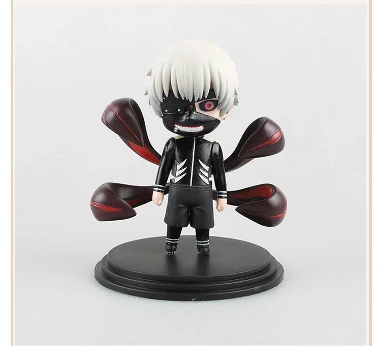 Аниме-фигурки Tokyo Ghoul 2 шт./лот Q-версия Kaneki Ken с маской модель из ПВХ куклы коллекция