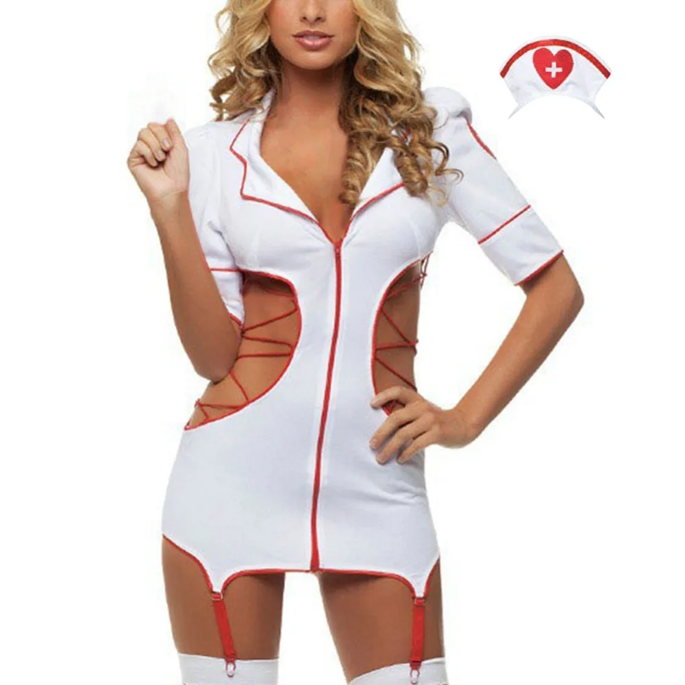 Горячая Распродажа сексуальный костюм медсестры экзотический танец одежда
