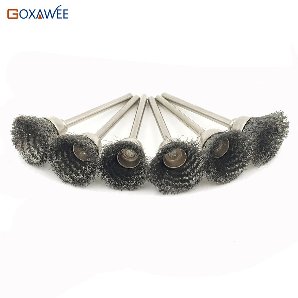 GOXAWEE 100 шт. для Щетки Dremel, латунная проволочная щетка, набор для полировки колес, набор для вращающегося инструмента Dremel, аксессуары для электроинструментов