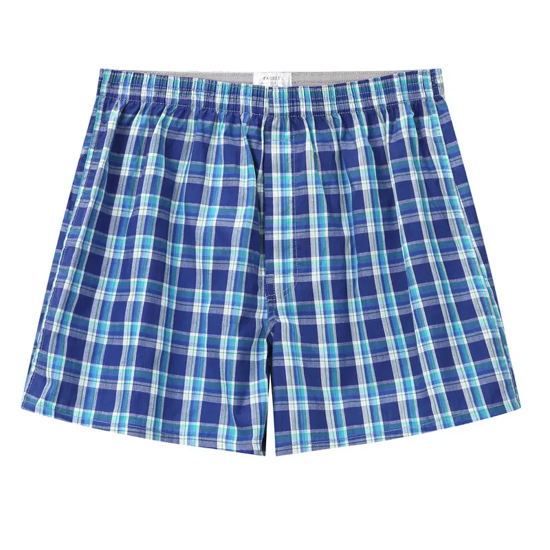 Трусы боксеры мужские классические хлопковое нижнее белье шорты в клетку мягкие