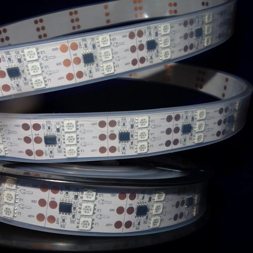 5 м DC12V WS2811 Светодиодный s (30pixes/m) белая печатная плата светодиодная цифровая лента