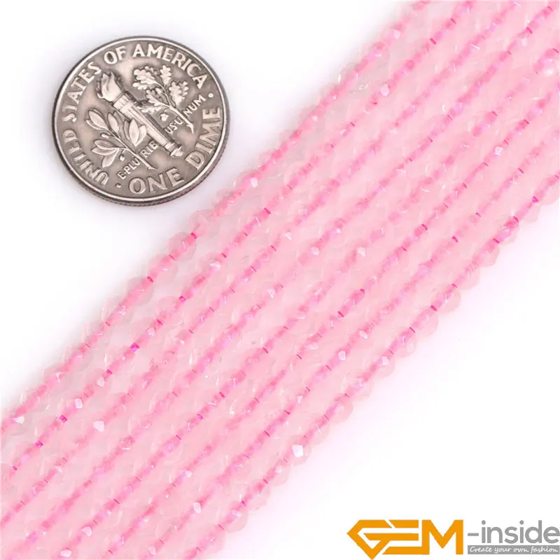 Круглые граненые бусины 3 мм маленькие крошечные для изготовления ювелирных